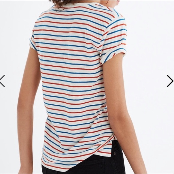 Madewell Whisper Cotton Striped Tee - Picture 3 of 6